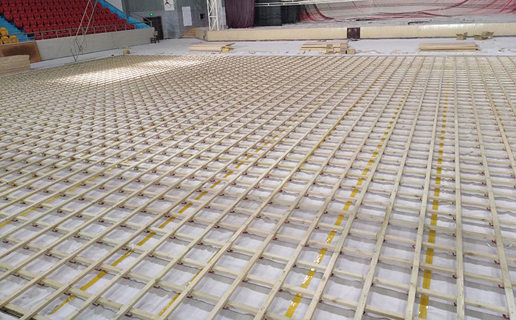 運動木地板龍骨如何鋪裝?