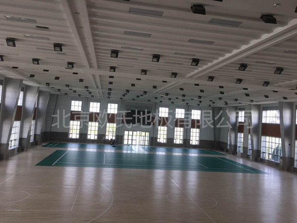 寧夏銀川體育運動地板：銀川消防總隊培訓基地室內體育館運動木地板案例