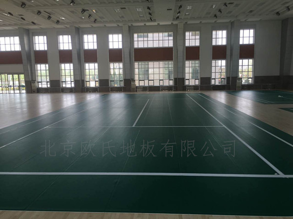 寧夏銀川體育運動地板：銀川消防總隊培訓基地室內體育館運動木地板案例