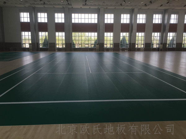 寧夏銀川體育運動地板：銀川消防總隊培訓基地室內體育館運動木地板案例