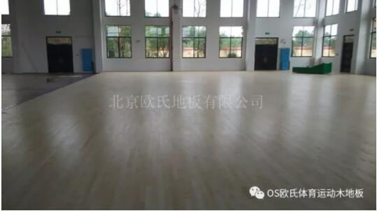 湖南寧鄉縣城南實驗小學體育館木地板成功案例