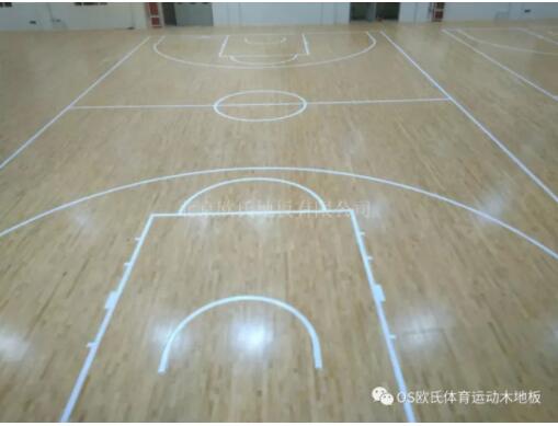 山東德州臨邑**中學(xué)體育館木地板成功案例