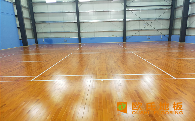 廣東惠來縣大南海開發(fā)區(qū)羽毛球館木地板案例