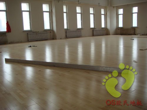 衡水市鄧莊鄉大葛村聯辦小學運動木地板鋪設